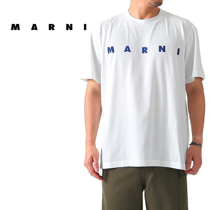 楽天市場】MARNI マルニ ロゴTシャツ HUMU0143P0 S22763 半袖Tシャツ  