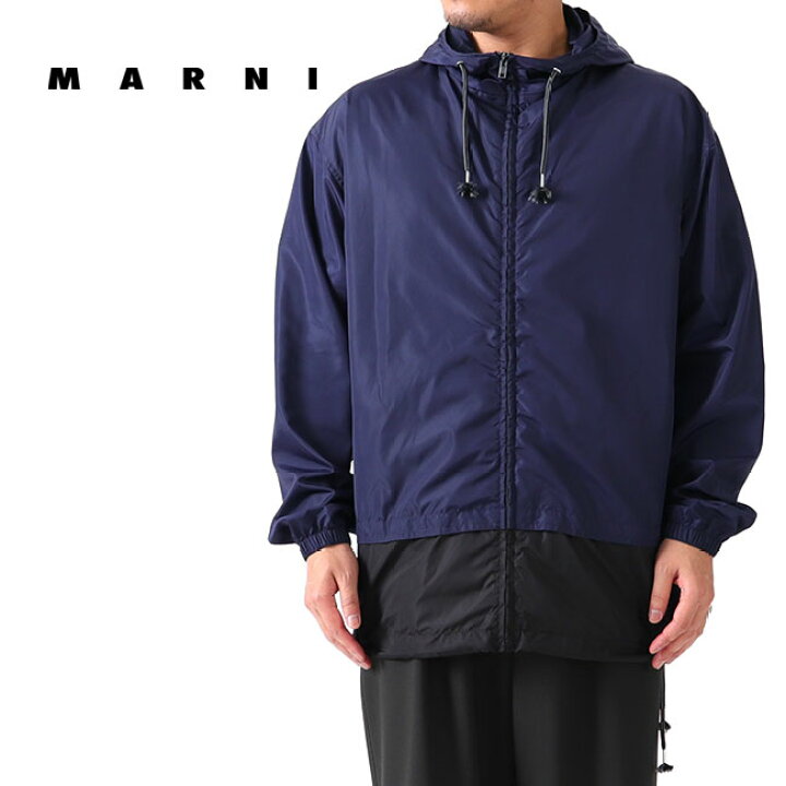 楽天市場】MARNI マルニ 切り替え 2トーン ナイロンパーカー 