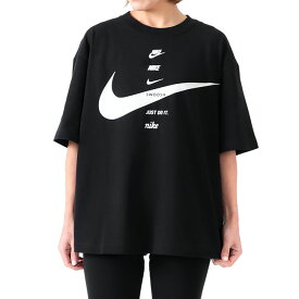 NIKE ナイキ ビッグスウィッシュ Tシャツ CU5683-010 ビッグロゴ 半袖Tシャツ レディース