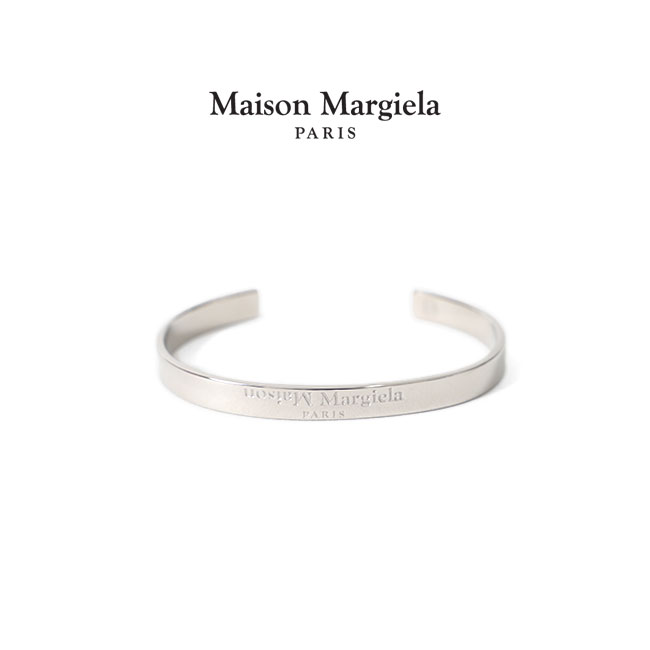 Maison Margiela メゾンマルジェラ シルバー ロゴ バングル SM1UY0023 S12698 ブレスレット ギフト プレゼント メンズ  | Golden State