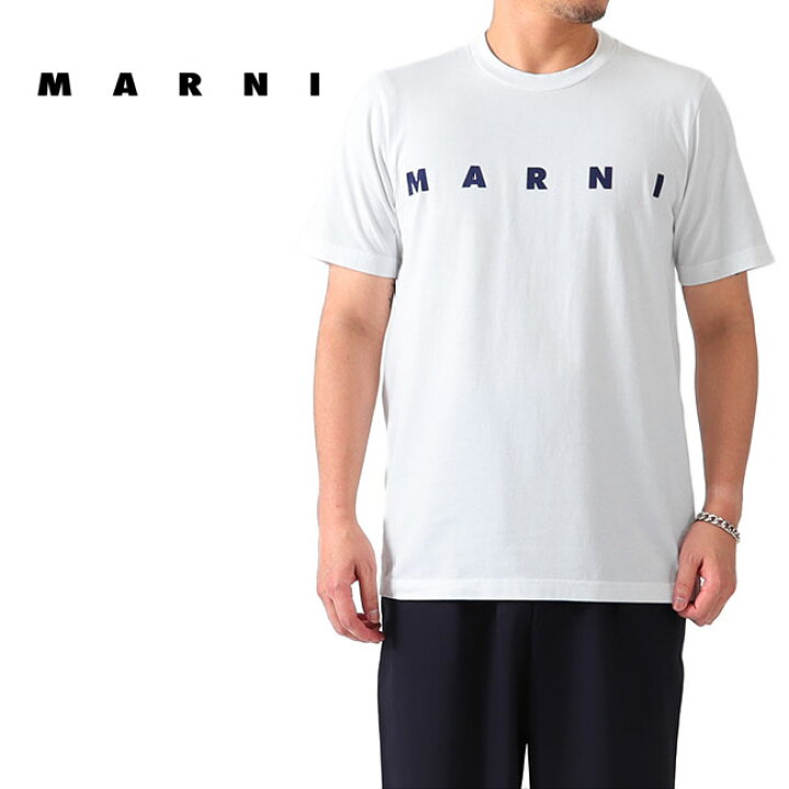 楽天市場】MARNI マルニ ロゴTシャツ HUMU0170P0 S22763 白 半袖T 