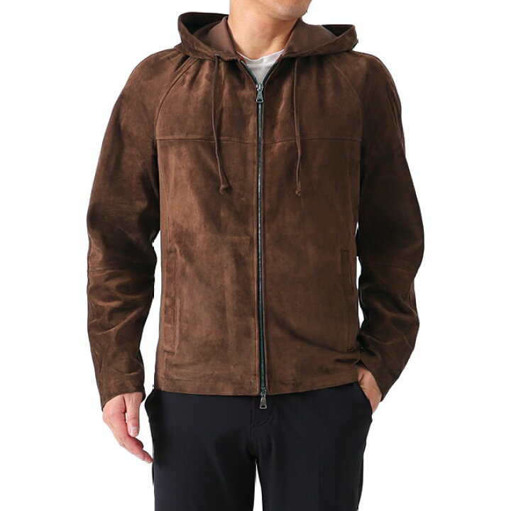 楽天市場】EMMETI エンメティ BILL ZIP スエードレザー ジップパーカー 