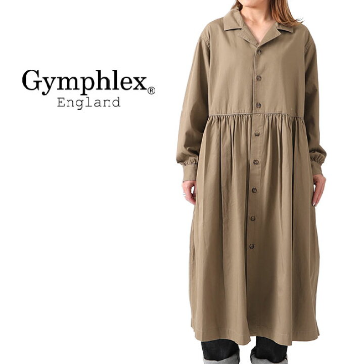 楽天市場】GYMPHLEX ジムフレックス コットンツイル ギャザーシャツ  