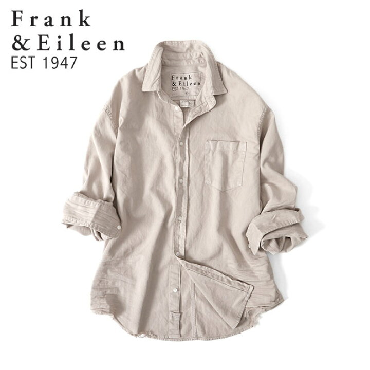 楽天市場 Frank Eileen フランク アイリーン Luke Sncd ルーク オーバーダイ デニムシャツ 後染め 長袖シャツ メンズ Golden State