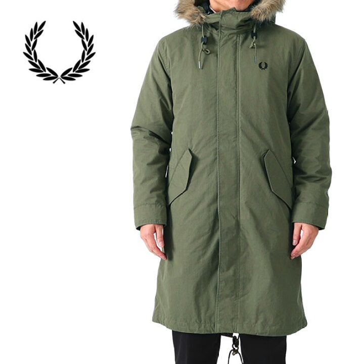 楽天市場 Fred Perry フレッドペリー ライナー付き モッズパーカー J9533 モッズコート メンズ Golden State