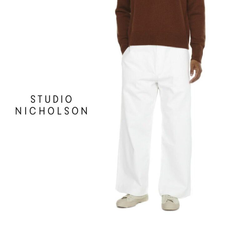 楽天市場 Studio Nicholson スタジオニコルソン Pyad セルビッチデニム ワイドパンツ Snm 029 白 スラックス ジーンズ メンズ Golden State