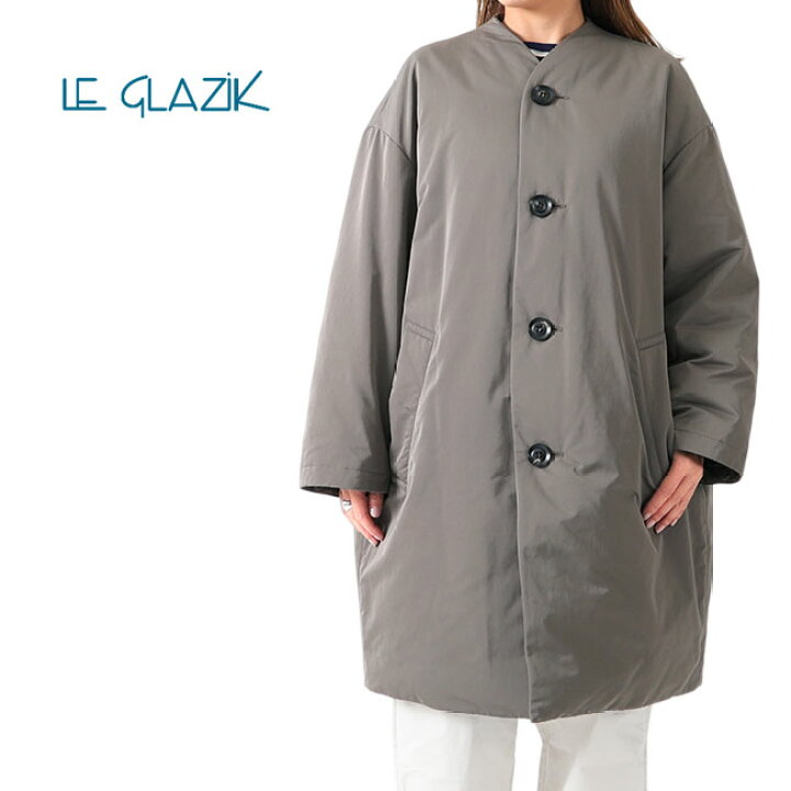 楽天市場】LE GLAZIK ルグラジック 高密度ギャバジン ノーカラー 