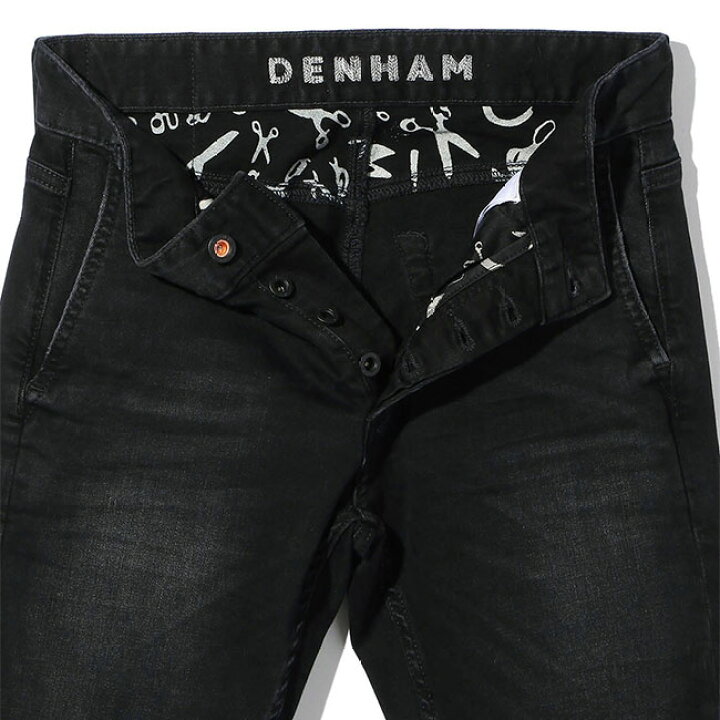楽天市場】DENHAM デンハム YORK PARIS ヨーク テーパード ブラック 