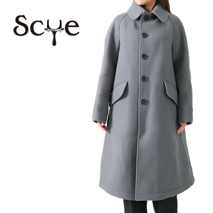 楽天市場】Scye サイ ウールカシミアメルトン オーバーコート 5219 