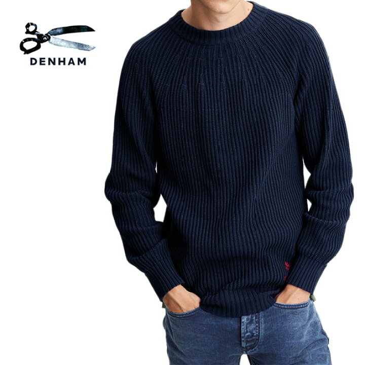 楽天市場】DENHAM デンハム コマンド ニットセーター CRESTON CREW CK 