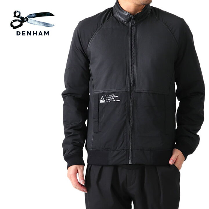 楽天市場】[TIME SALE] DENHAM デンハム レザーコンビ スタンドカラー  