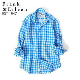 Frank&Eileen フランク&アイリーン FINBAR LTCL フィンバー チェック イタリアンリネンシャツ 3320700008 長袖シャツ メンズ