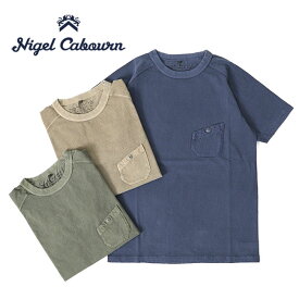 Nigel Cabourn ナイジェルケーボン 5.6oz ピグメント 胸ポケットTシャツ 21021 半袖Tシャツ メンズ