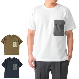 [SALE] Scye サイ 胸ポケット オーガニックコットン Tシャツ 1121-21200 半袖Tシャツ メンズ