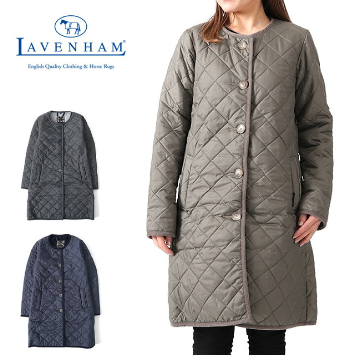 楽天市場】LAVENHAM ラベンハム LOUND ラウンド 裏ファー ノーカラー 