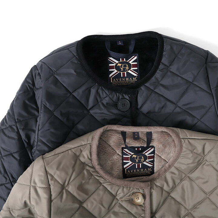 楽天市場】LAVENHAM ラベンハム LOUND ラウンド 裏ファー ノーカラー 