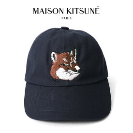 Maison Kitsune メゾンキツネ フォックスヘッドロゴ 6パネルキャップ HU06118WW0007 帽子 メンズ レディース