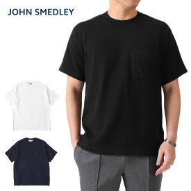 [SALE] JOHN SMEDLEY ジョンスメドレー 24G 胸ポケット ニットTシャツ S4509 半袖Tシャツ メンズ