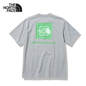 THE NORTH FACE ノースフェイス バンダナ柄 スクエアロゴ Tシャツ NT32108 半袖Tシャツ メンズ