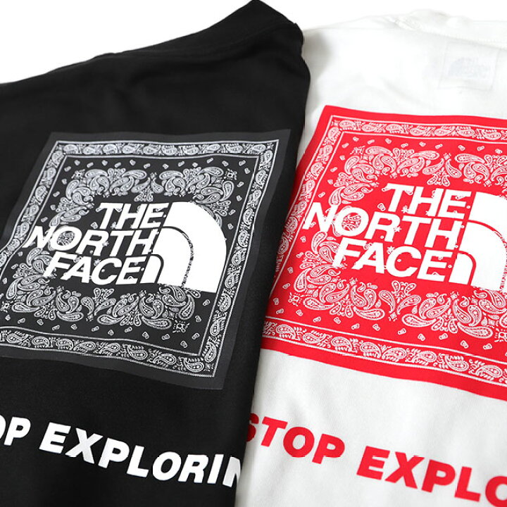 楽天市場】THE NORTH FACE ノースフェイス バンダナ柄 スクエアロゴ T 