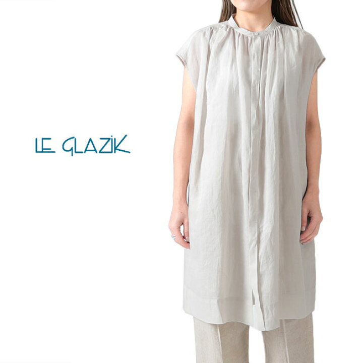 楽天市場】LE GLAZIK ルグラジック ラミー ノースリーブ シャツ  