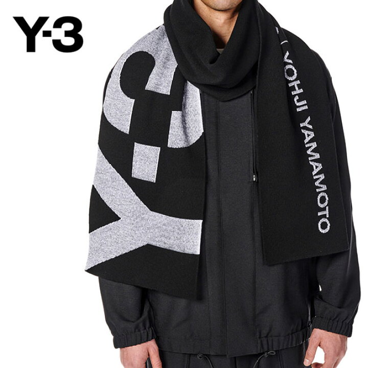 楽天市場】[SALE] Y-3 ワイスリー グラフィックロゴ マフラー HA6527  