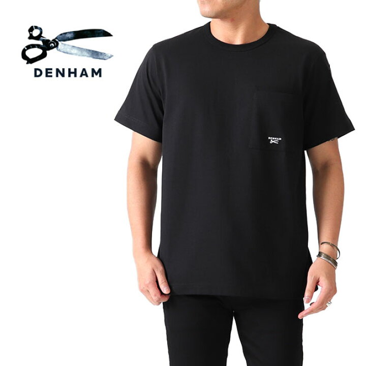 楽天市場】DENHAM デンハム シザーロゴ 刺繍 胸ポケット Tシャツ 