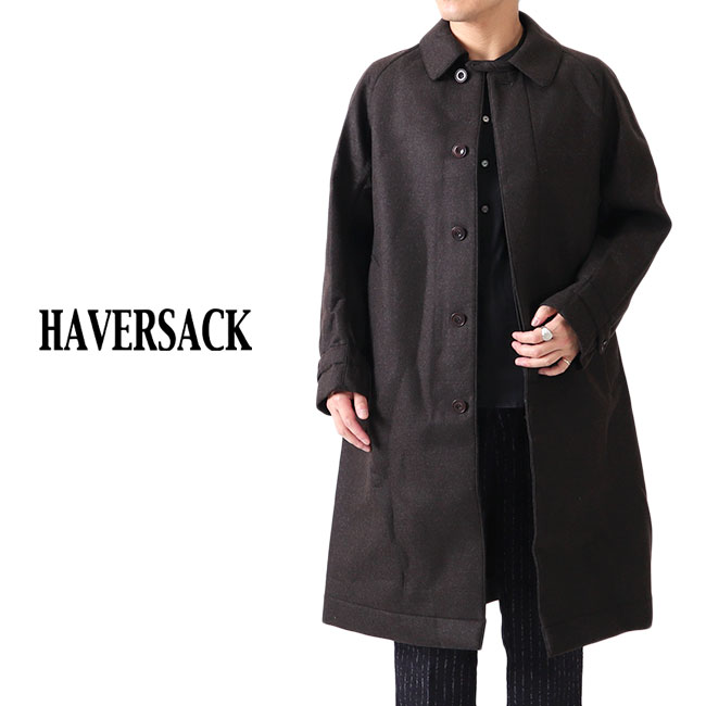 HAVERSACK ハバーサック [TIME SALE] HAVERSACK ハバーサック メルトンウール ステンカラーコート 471826 メンズ