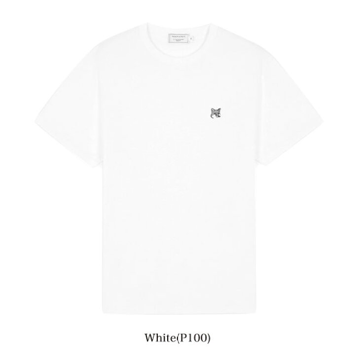 楽天市場】Maison Kitsune メゾンキツネ グレーフォックスヘッドロゴ T  