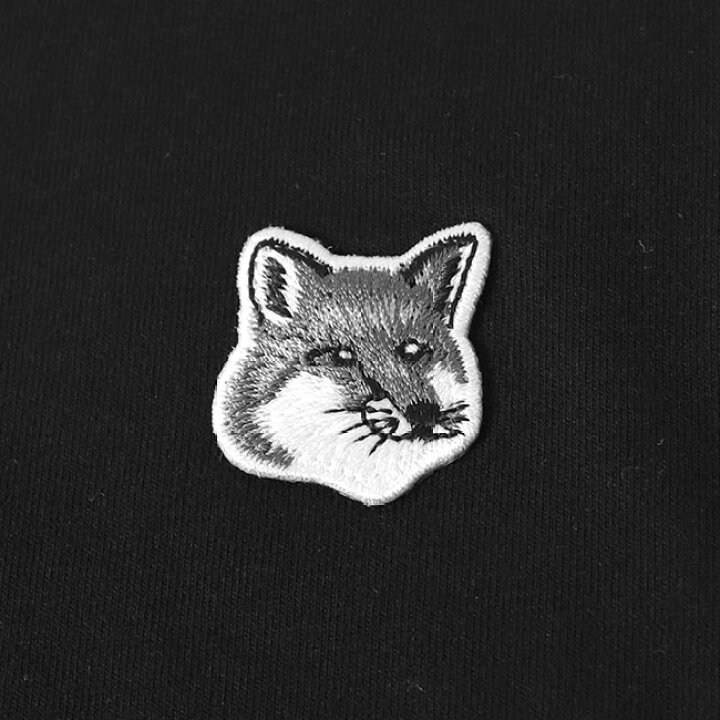 楽天市場】Maison Kitsune メゾンキツネ グレーフォックスヘッドロゴ T 