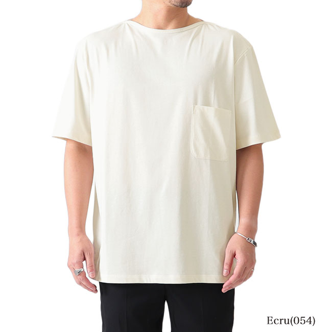 【楽天市場】LEMAIRE ルメール 胸ポケット ボートネックTシャツ 
