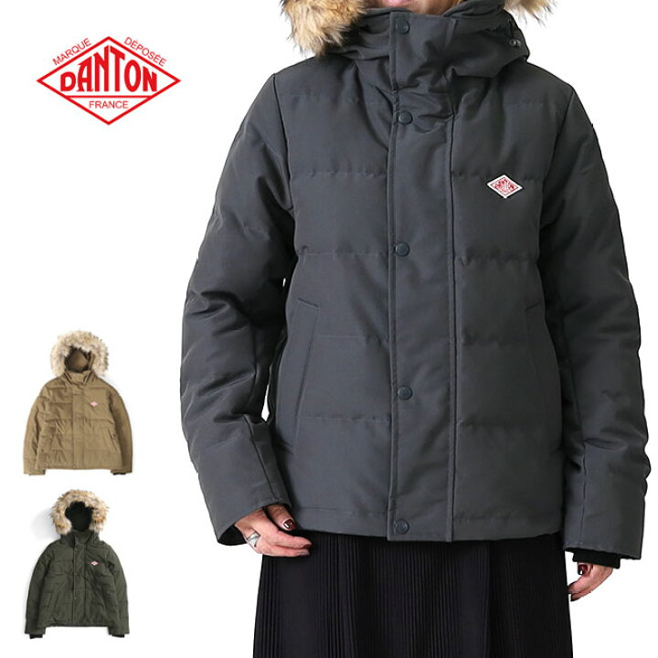 楽天市場】DANTON ダントン ファー付 キルティング ショートダウン 