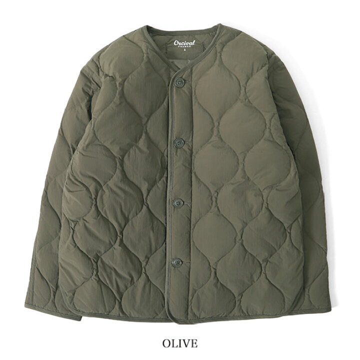 楽天市場】ORCIVAL オーシバル キルトダウン ノーカラージャケット OR 