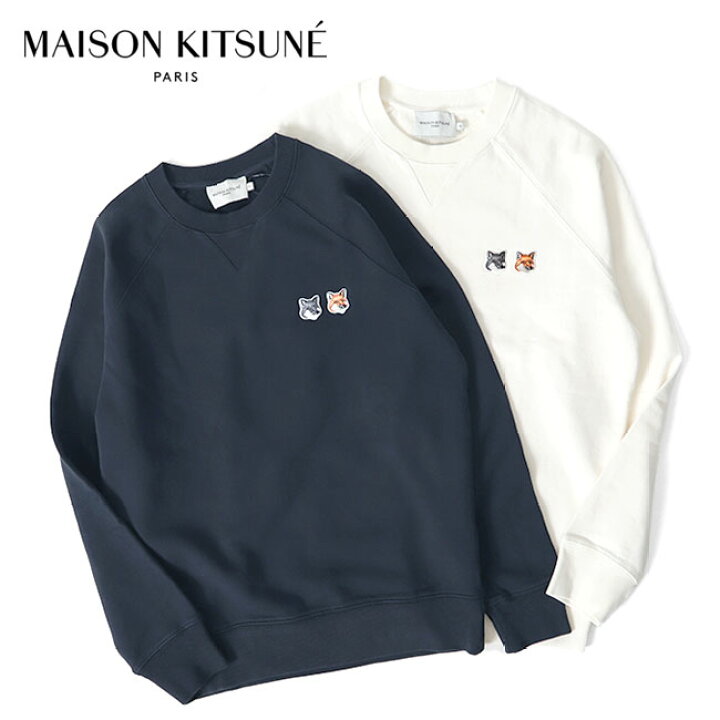楽天市場】Maison Kitsune メゾンキツネ ダブルフォックスヘッドロゴ  