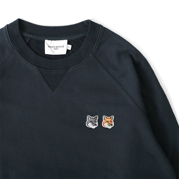 楽天市場】Maison Kitsune メゾンキツネ ダブルフォックスヘッドロゴ 
