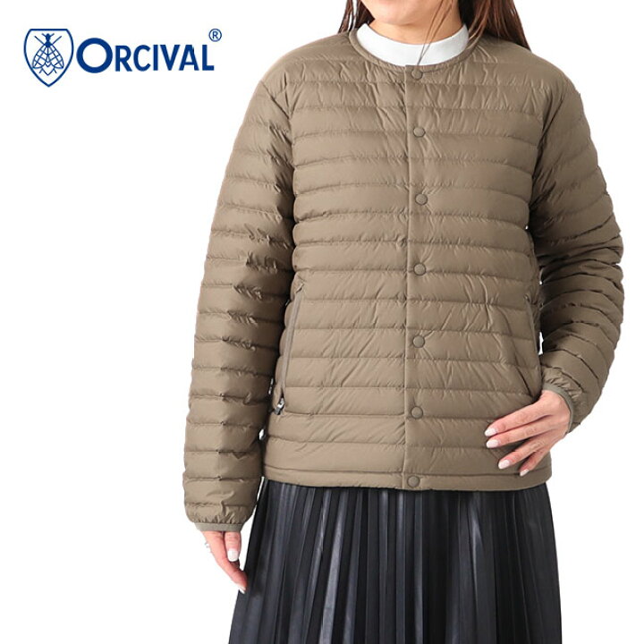 楽天市場】ORCIVAL オーシバル クルーネック インナーダウンジャケット 