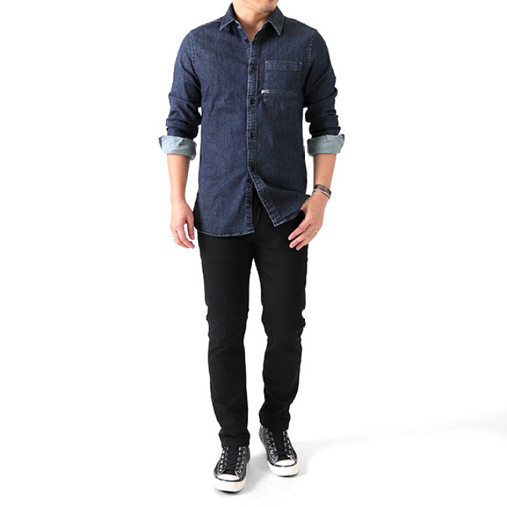 楽天市場】DENHAM デンハム AXEL SHIRT IC シザーロゴ アクセル 