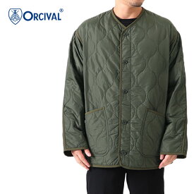ORCIVAL オーシバル キルト カラーレスジャケット OR-A0091 NYR ノーカラー 中綿ジャケット メンズ