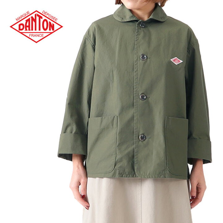 楽天市場】DANTON ダントン ダウンプルーフ ラウンドカラー ワーク 