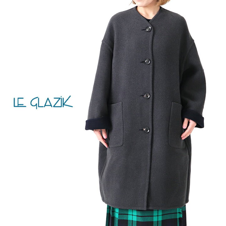 楽天市場】LE GLAZIK ルグラジック チェック柄 リバーシブル ノー  