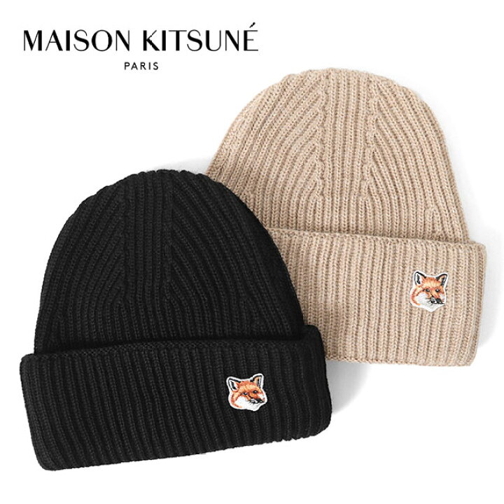 楽天市場】Maison Kitsune メゾンキツネ フォックスヘッドロゴ ニット 