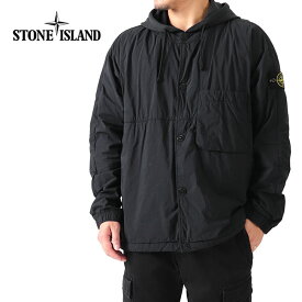Stone Island ストーンアイランド ガーメントダイ ロゴパッチ フード付き ライトジャケット 751510403 中綿ジャケット メンズ