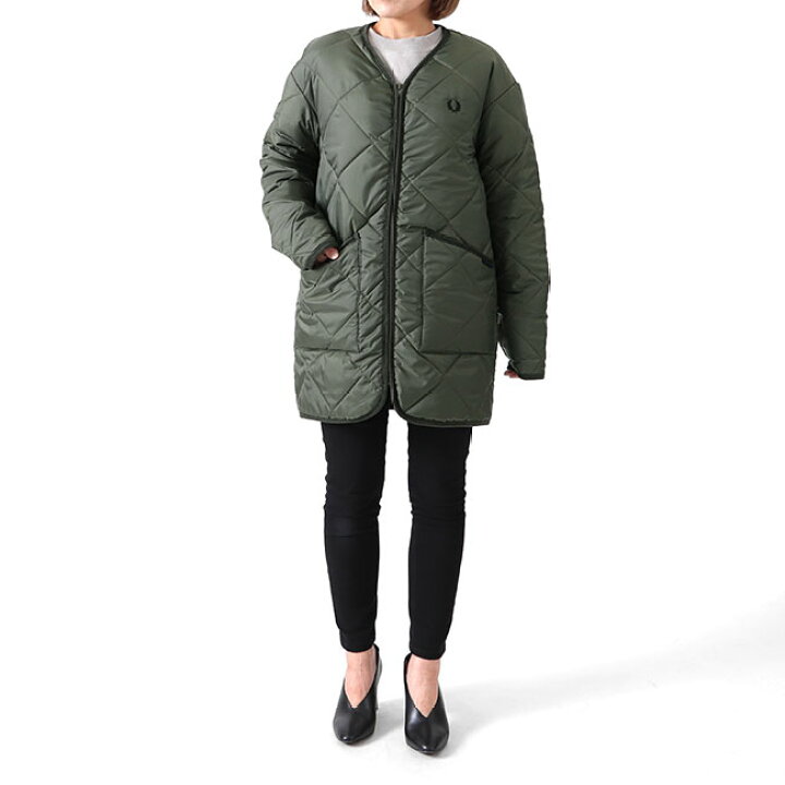 FRED PERRY 浮き立つ X LAVENHAM キルティングコートXS(男女兼用)