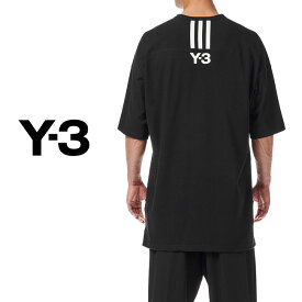 [TIME SALE] Y-3 ワイスリー オーバーサイズ 3ストライプ バックロゴ Tシャツ HG6089 半袖Tシャツ メンズ