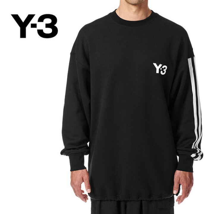 楽天市場】Y-3 ワイスリー オーバーサイズ 3ライン クルーネック 
