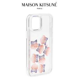 [TIME SALE] Maison Kitsune メゾンキツネ ビッグフォックスヘッド リキッドアクア クリア iPhone12&12pro ケース IU06828AP0004 アイフォン ギフト プレゼント