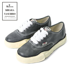 Maison MIHARA YASUHIRO メゾンミハラヤスヒロ BAKER LOW オリジナルソール ローカット レザー スニーカー A09FW728 OX 黒 シューズ メンズ レディース