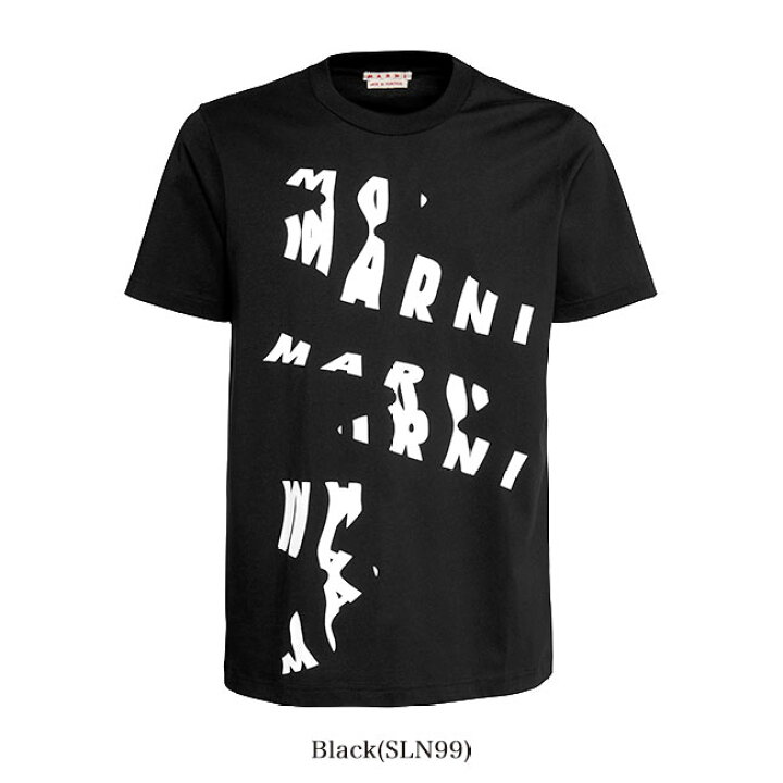 楽天市場】MARNI マルニ ロゴグラフィック Tシャツ HUMU0198P8 黒 白 
