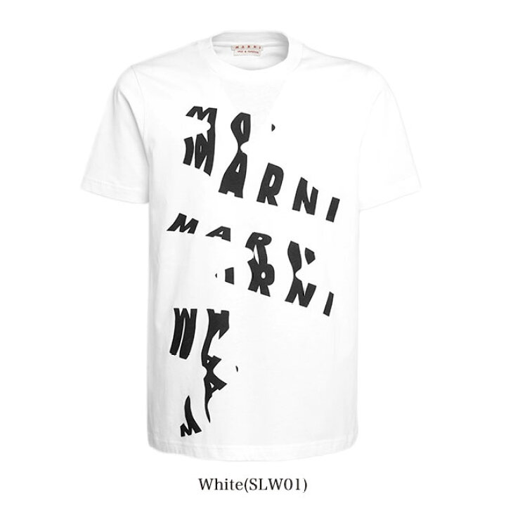 楽天市場】MARNI マルニ ロゴグラフィック Tシャツ HUMU0198P8 黒 白 