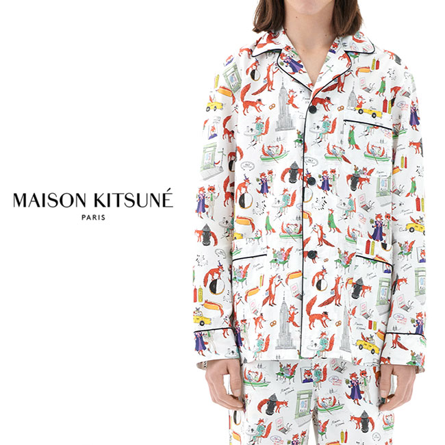 新品『MAISON KITSUNE × OLYMPIA』オープンカラーシャツ トップス